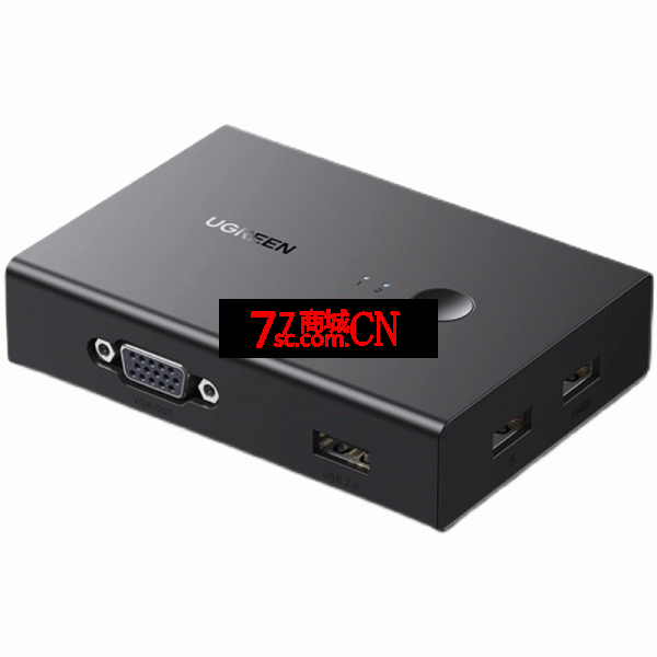 绿联VGA KVM切换器二进一出两台电脑共用一套键盘鼠标显示器CM572