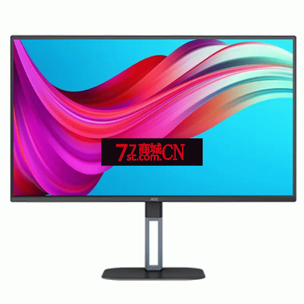 AOC 27英寸4k显示器U27V5C台式电脑超高清typec反向充电办公显示屏  IPS广色域  65WType-C 内置音箱 金属底座 旋转升降 电脑