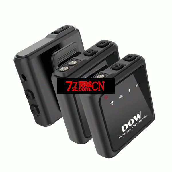 DOW多维W29高品质降噪手机直播收音降噪话筒 一拖二无线领夹式麦克风