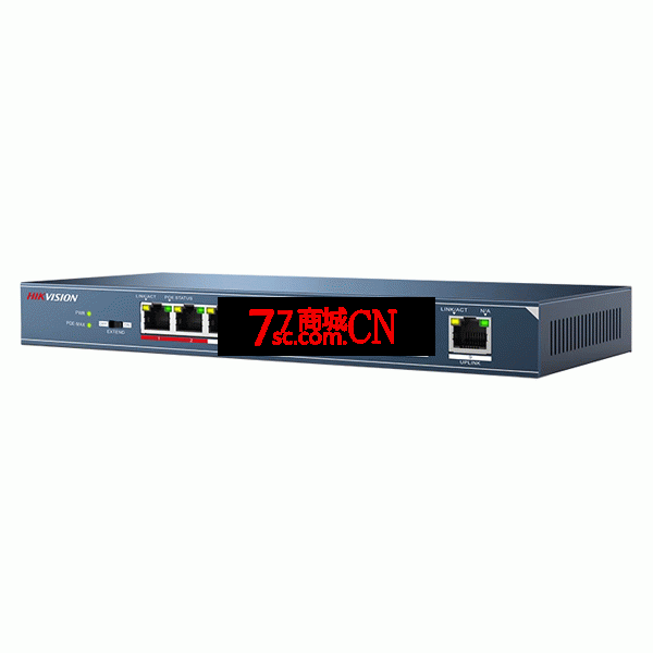 海康威视DS-3E0109P-E 8口百兆高功率传输POE供电转换监控交换机