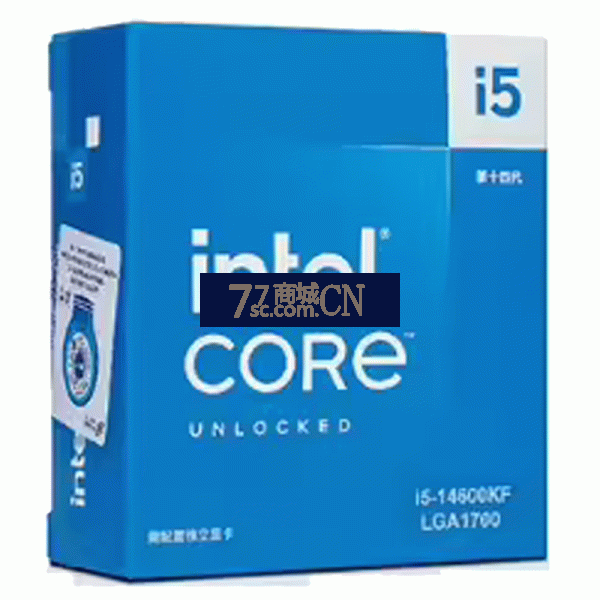 【14代新品】intel/英特尔 14代酷睿i5 14600KF盒装CPU 3.5GHZ 14核心20线程电脑处理器LGA1700（注：不带集显，需配独立显卡）