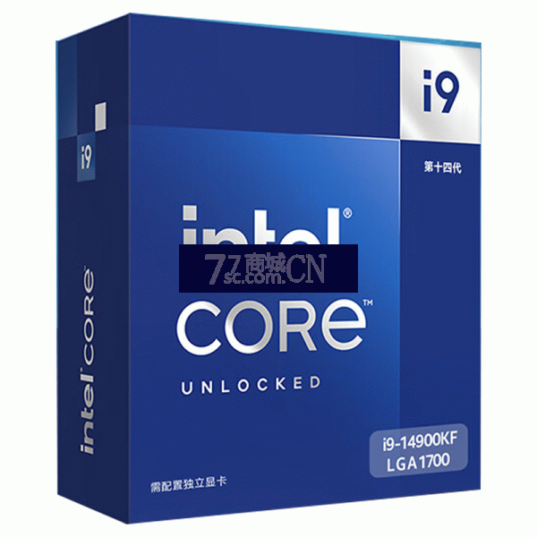 【14代新品】intel/英特尔 14代酷睿i9 14900KF盒装CPU 3.2GHZ 24核心32线程电脑处理器LGA1700（注：不带集显，需配独立显卡）