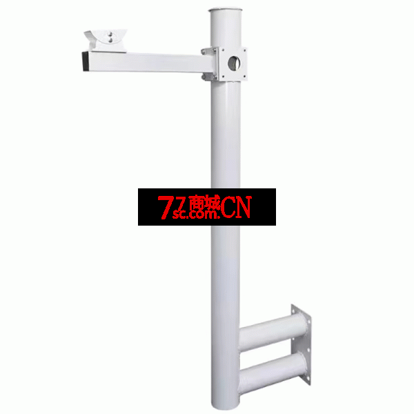 加长室外围墙监控立杆2米 L型侧钉墙壁装摄像机头支架