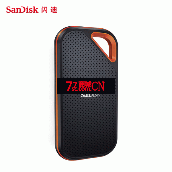 闪迪E81 2tb固态移动硬盘2T加密Type-c双接口 USB3.2高速读写2000mb/秒