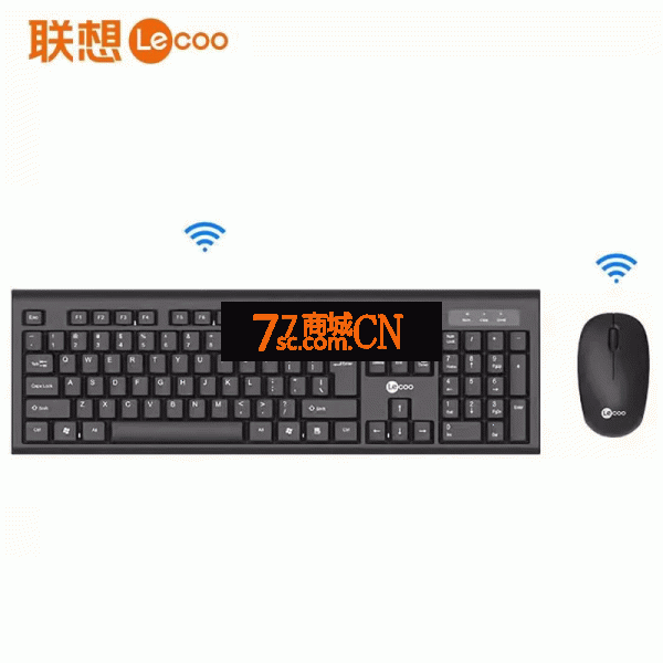 Lenovo联想来酷KW200无线键盘鼠标套装USB笔记本台式电脑办公2.4G