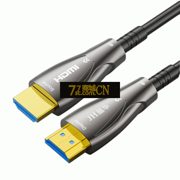 晶华hdmi高清线2.0版4K视频线机顶盒60HZ电脑连接电视显示器连接线10米-50米 安防监控工程专用