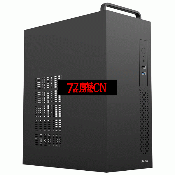 爱国者半岛铁盒Q16手提商务0.8MM厚五金办公机箱MATX主板 USB2.0/USB3.0可选