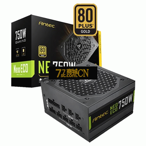 安钛克金牌NE750Glod全模额定750W静音电源全日系 主动半桥电脑台式静音主机电源双路8pin（7年换新）
