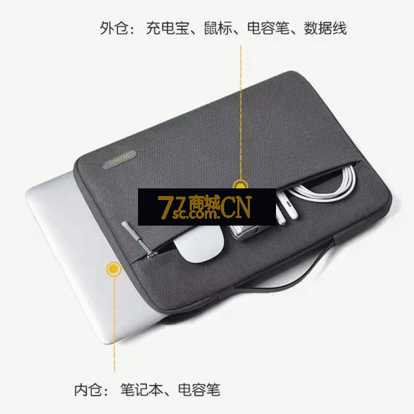 平板电脑包 13寸内胆包（只有电脑包，图片其他商品不包括）