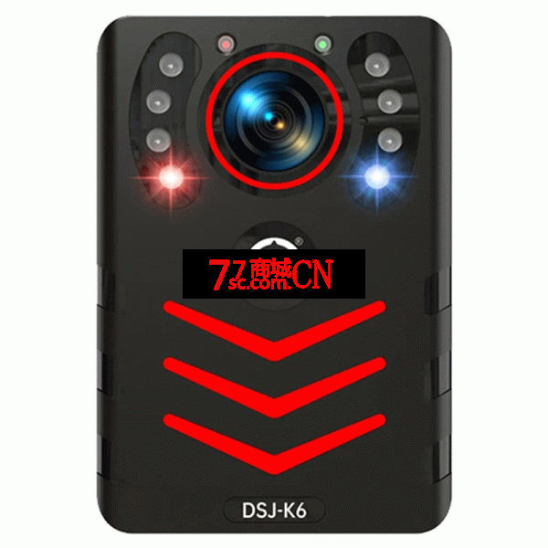 警然DSJ-K6执法记录仪高清便携执勤现场工作执法仪记录器仪胸前佩戴现场 64G存储+8小时工作+红外夜间拍摄 4K（2160P）