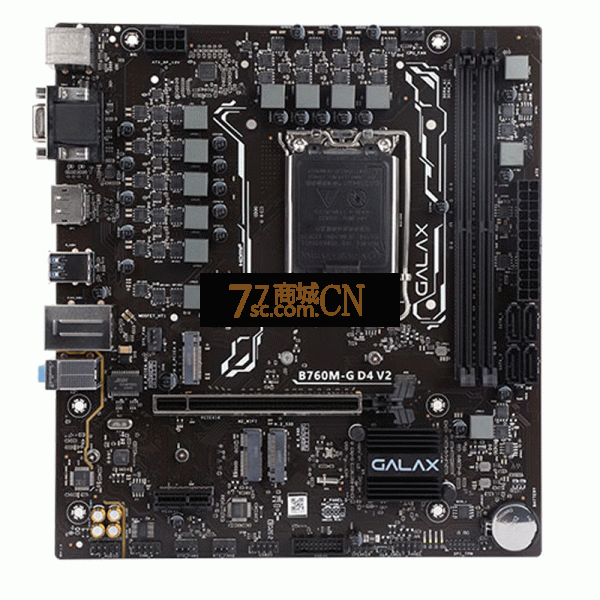 影驰B760M-G D4台式机全固态电容主板 支持12代13代CPU 双高速M.2接口