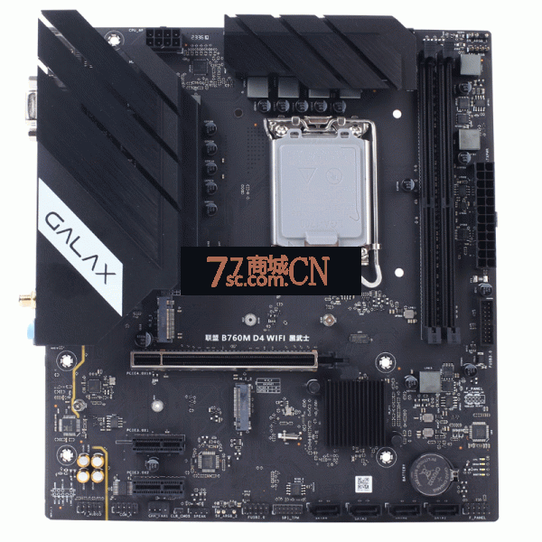 影驰联盟 B760M D4 Wi-Fi黑武士 支持12代13代14代CPU WIFI6无线网卡 双M.2接口