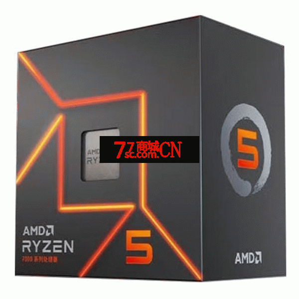 AMD锐龙R5-7500F原盒AM5电脑CPU处理器6核12线程 3.7GHZ 支持B650/X670主板