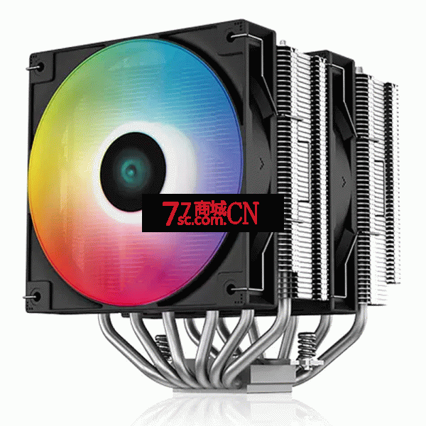 九州风神大霜塔V5 CPU散热器六热管ARGB组装电脑双塔台式调速风扇