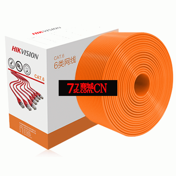 海康六类监控工程网线DS-1LN6-UE无氧铜纯铜千兆0.55线径国标