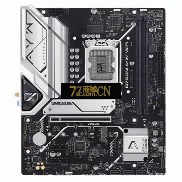 Asus/华硕B760M-AYW WIFI D5台式机电脑家用办公电竞主板支持13代/14代 MATX