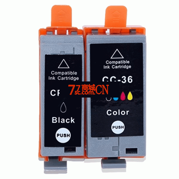 适用佳能iP110墨盒PIXMA ip100打印机墨水PGI-35黑色CLI-36喷墨机彩色（注：此为单只价格，非一套，一套两只）