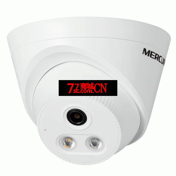 MERCURY 水星MIPC432PW 400万网络双光夜视高清室内半球POE监控头 全彩带录音