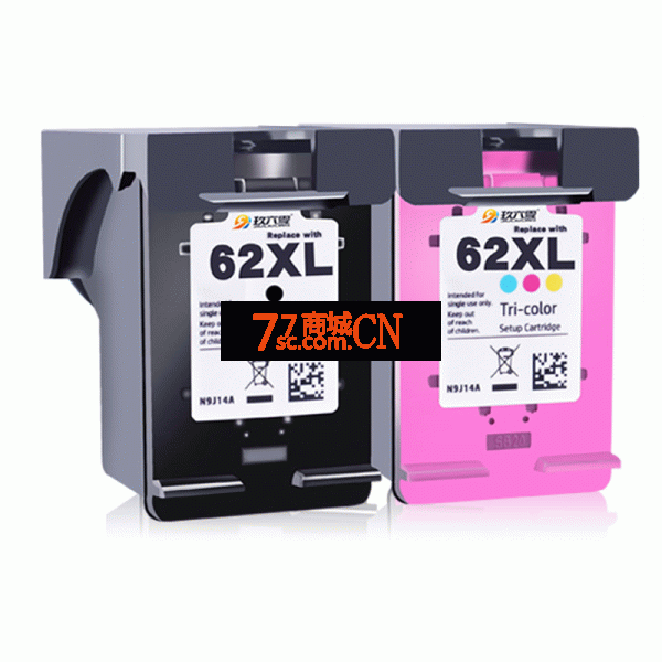 惠普HP62XL墨盒200 258 250 5540 5542 5640 7640 5740 5744 5745打印机黑彩色可加墨 连喷连供OfficeJet