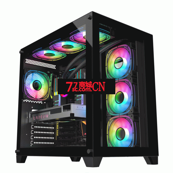 RUIX锐禧-海景房PRO 双面钢化玻璃带侧透 纯白色 大机箱 双360水冷 ATX