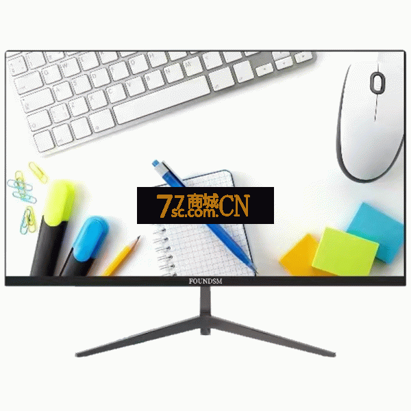 方正数码/FOUNDSM FD-AM3268 32寸直面超薄无边框IPS显示器电竞办公全高清电脑屏幕壁挂 VGA+HDMI接口 黑色
