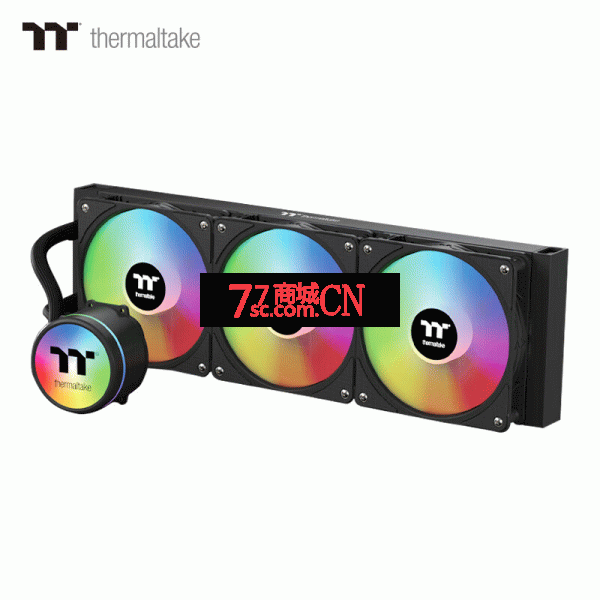 Tt 枭龙 PRO 360 ARGB一体式神光同步CPU水冷散热器支持1700 黑色