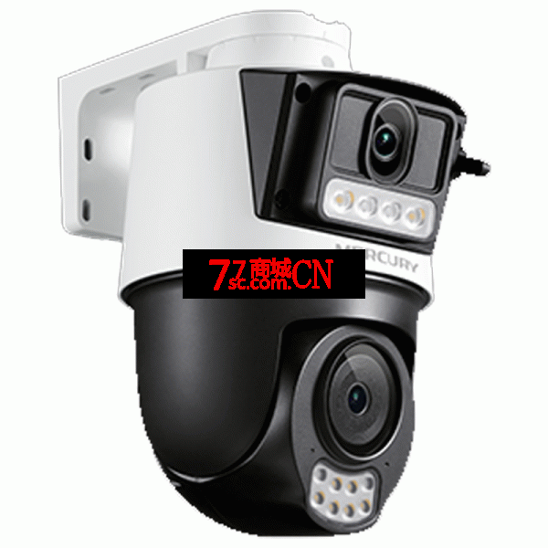 水星MIPC4286W双摄版无线WiFi监控摄像头双路高清400万全彩室外防水