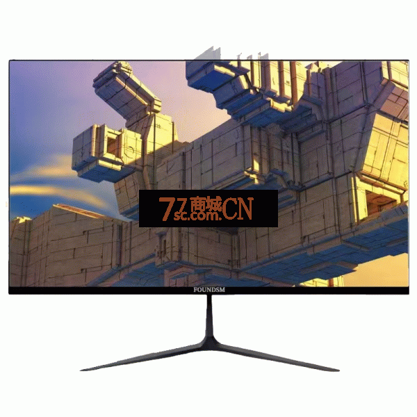 方正数码/FOUNDSM FD-AM2468 23.8寸直面超薄无边框IPS显示器电竞办公全高清电脑屏幕壁挂 VGA+HDMI接口 黑色