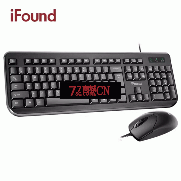 方正F8106 有线键盘鼠标套装笔记本台式组装机配送办公有线套件