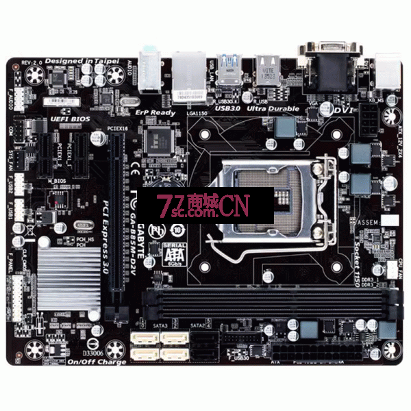 Gigabyte/技嘉B85M-D2V B85小板支持1150针 DDR3 支持E3 1230 V3（翻新板）
