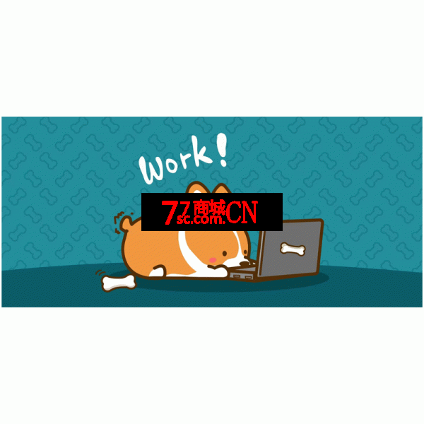 加班柯基鼠标垫 400*900*2.5MM一级锁边鼠标垫