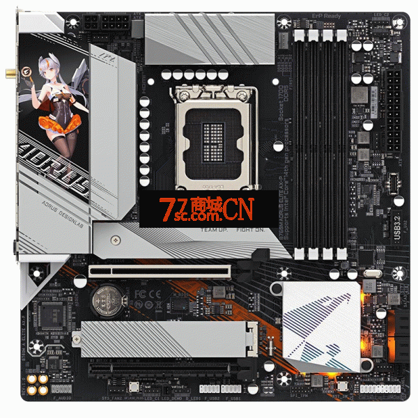 技嘉B760M AORUS ELITE AX-P新雕妹2.0 DDR5电脑游戏主板 支持12/13/14代CPU