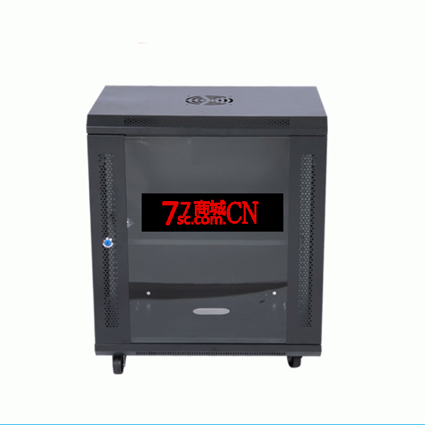 0.6米 12U网络机柜 一块托盘 600高*530宽*400深（不算轮子）