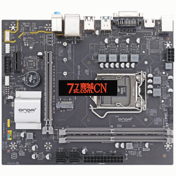 昂达9D4-DVH H110/H310支持 Intel 6、7、8、9 代 HDMI+DVI+VGA接口