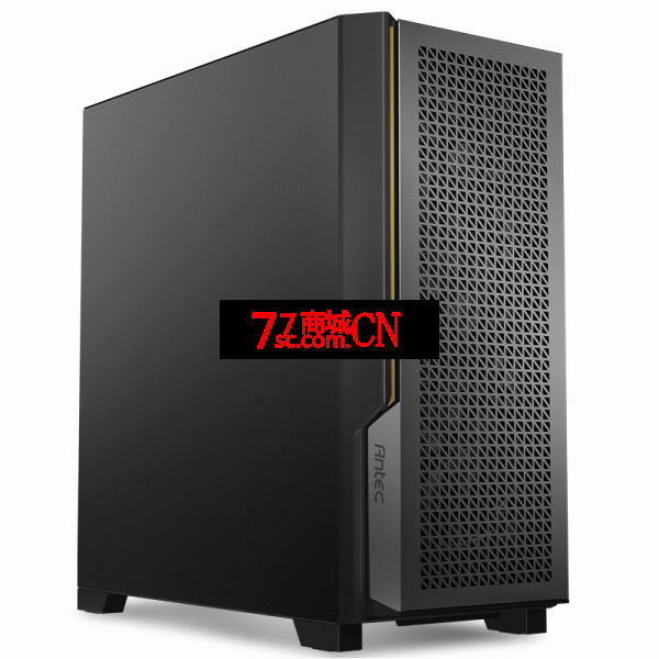 安钛克P静音系列P20CE降噪版 支持360水冷4090显卡Type-c机箱支持竖插 无侧透面板 黑色（赠送3个静音风扇）