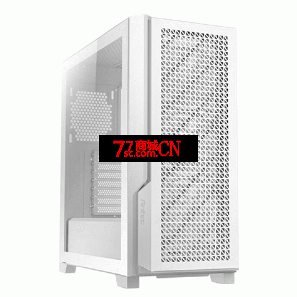 安钛克P静音系列P20C WHITE支持360水冷4090显卡Type-c机箱支持竖插 侧透面板 白色（赠送3个白色静音无光风扇）