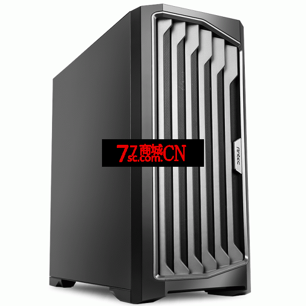安钛克初星系列P1 FT降噪版无侧透机箱支持TypeC全塔商务台式电脑主机箱铠甲设计 游戏办公机箱 可视化温控显示（赠送3个140MM FAN风扇）