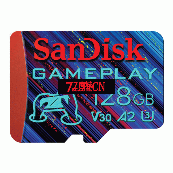 闪迪TF卡128GB高速4K 任天堂switch专用卡190M/S无人机SD卡运动相机switch存储卡 U3 V30 4K GamePlay SDSQXAV