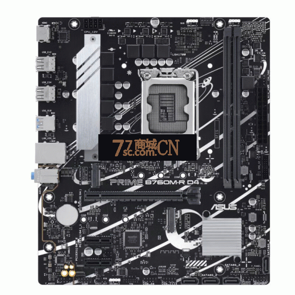 华硕 大师PRIME B760M-R D4 电脑游戏主板 支持12/13代CPU