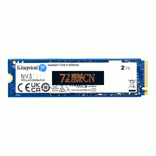 金士顿NV3 2TB固态硬盘ssd m.2高速nvme 笔记本台式机电脑 读取速度6000MB/s 写入速度5000MB/s