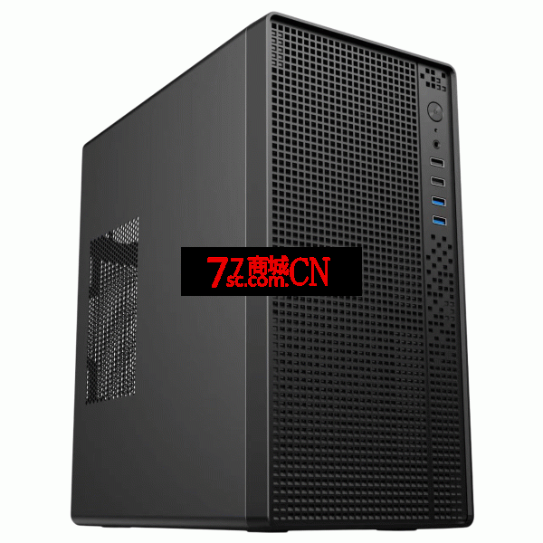RUIX 锐禧磐石S1宽体加厚0.8板材四个USB商务小机箱支持4铜管高扇