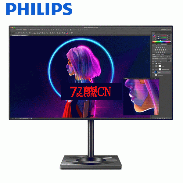 飞利浦279C9 27英寸LGD-IPS 4K全面屏Type-c专业设计HDR400显示器