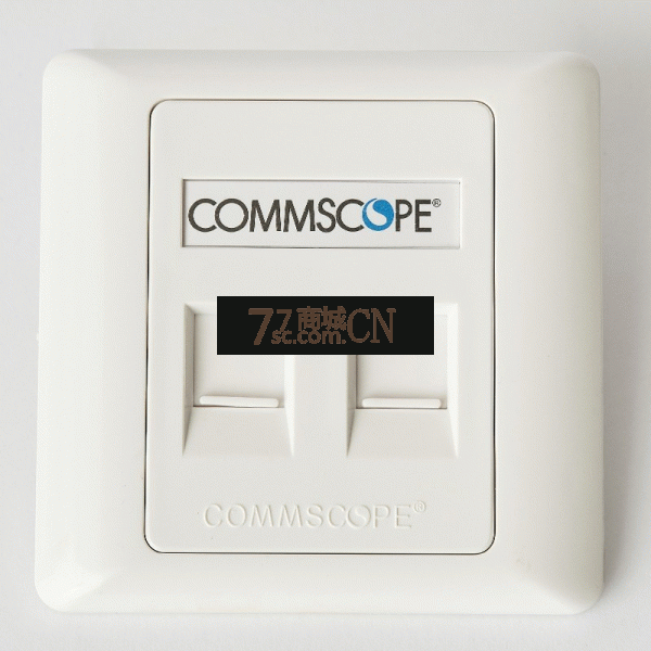 康普86型平角平口双口英式斜口网络信息面板