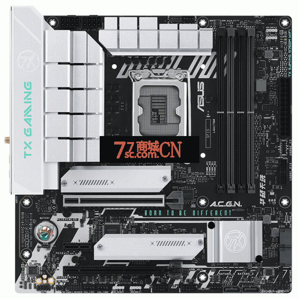 华硕TX GAMING B760M WIFI D5天选主板电竞游戏蓝白主板