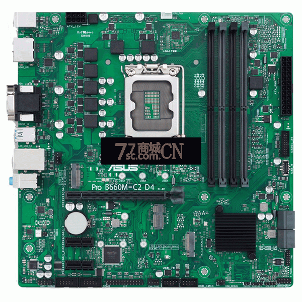 华硕ATX主板PRO B660M-C2 D4-CSM商用服务器主板LGA1700接口CPU