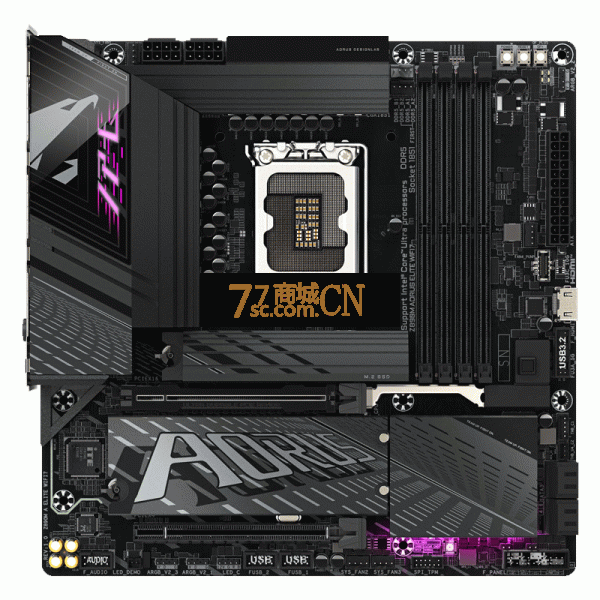 技嘉Z890M AORUS ELITE WIFI7小雕主板LGA1851 DDR5内存 支持Ultra 5 245KF 265K  可拆卸WIFI7