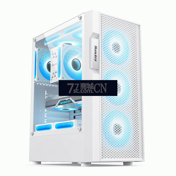 航嘉G2全侧透亚克力磨砂面商务游戏机箱