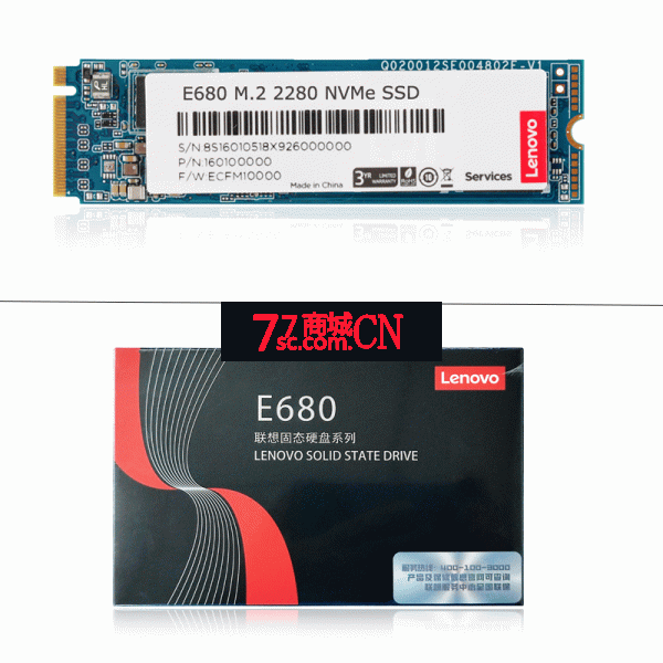 Lenovo/联想E680 M.2 NVME 1TB固态硬盘PCIe SSD