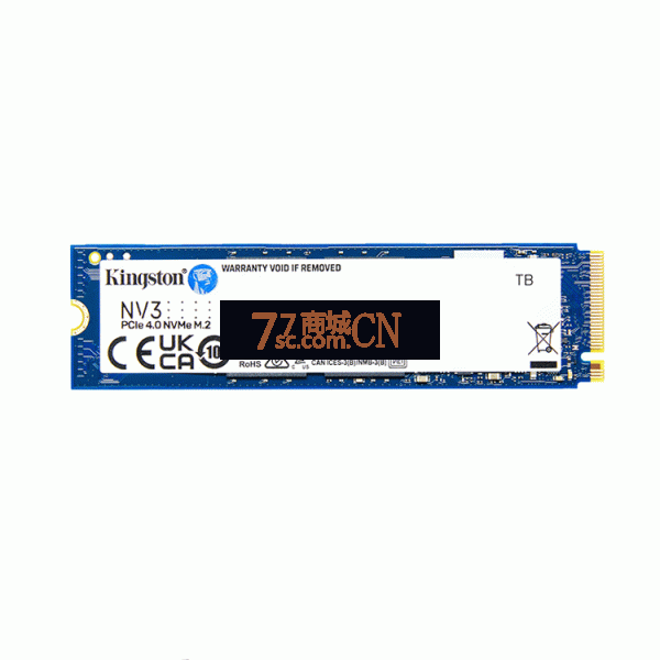 金士顿NV3 4TB固态硬盘ssd m.2高速nvme 笔记本台式机电脑 读取速度6000MB/s 写入速度5000MB/s