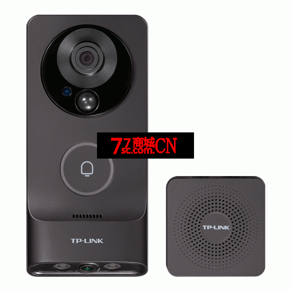 普联TP-LINK可视门铃DB55C双摄像头大视野充电家用智能猫眼监控 智能猫眼免打孔免插电无线入户门镜电子猫眼摄影头全彩360度